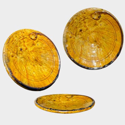 tamegroute tallerkener gul/okker - 20 cm i diameter